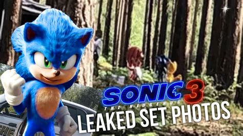 sonic 3 leaked images|Sonic 3 movie set photos leaked